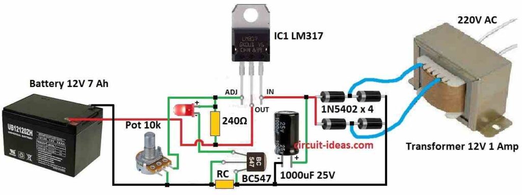 Simple Constant Voltage Constant Current Battery Charger Circuit Circuit Ideas For You