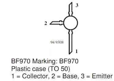 BF970 Pinout Diagram