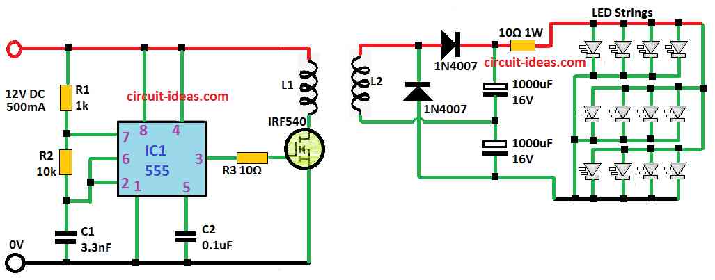 Simple Wireless LED Light Circuit - Circuit Ideas for You