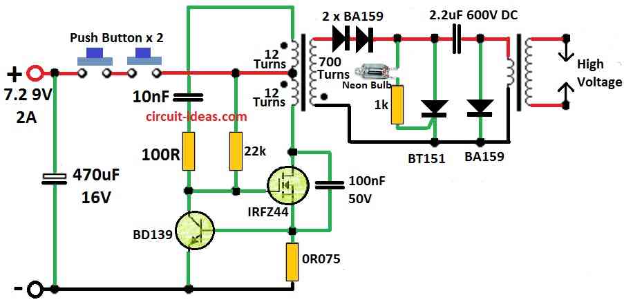 Stun Gun,Taser Gun Circuit