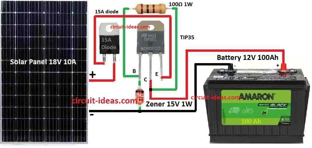 12v Solar Panel Battery Charger Circuit