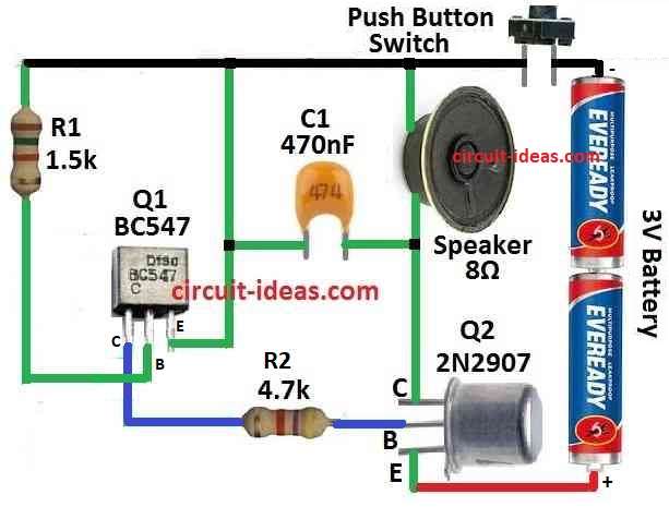 Simple Beeper Circuit Diagram