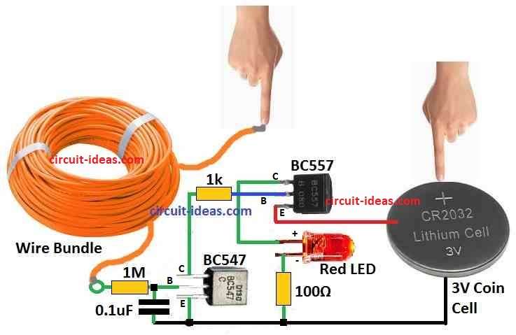 Simple Continuity Tester Circuit Diagram