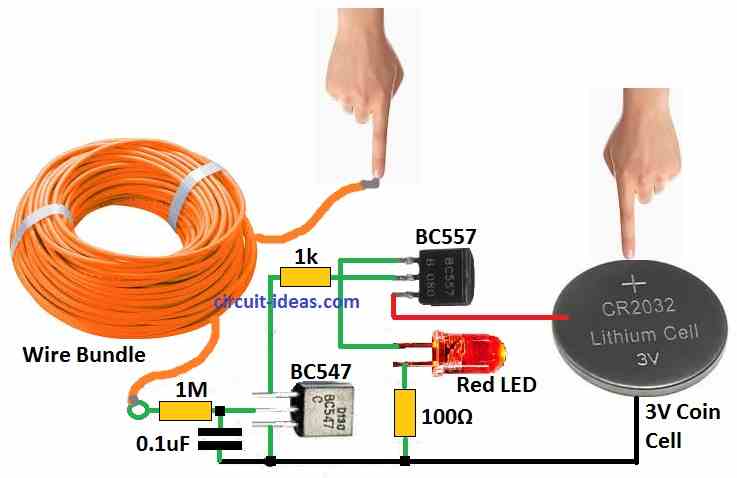 Simple Continuity Tester Circuit Diagram