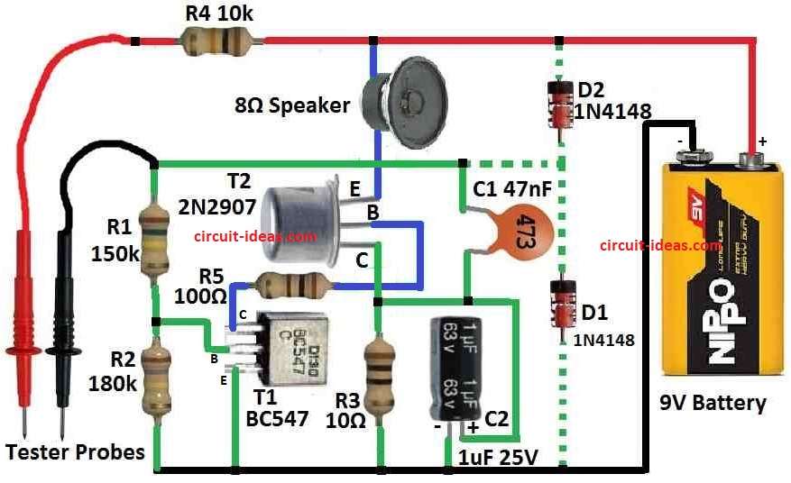 Simple Tester Probe Circuit Diagram