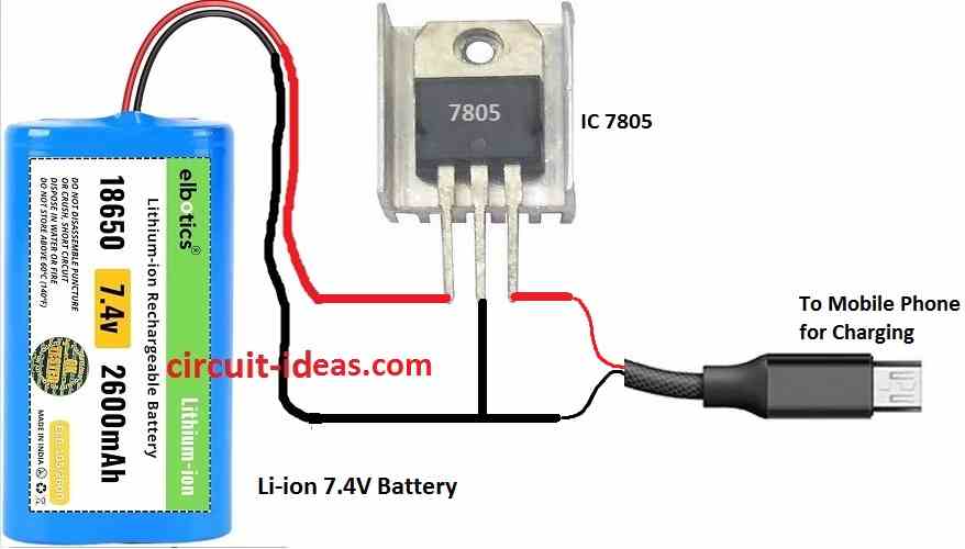 Simple Power Bank Circuit for Charging Mobile Phones - Circuit Ideas ...