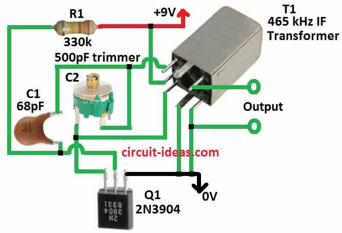 Simple Beat Frequency Oscillator (BFO) Circuit Diagram