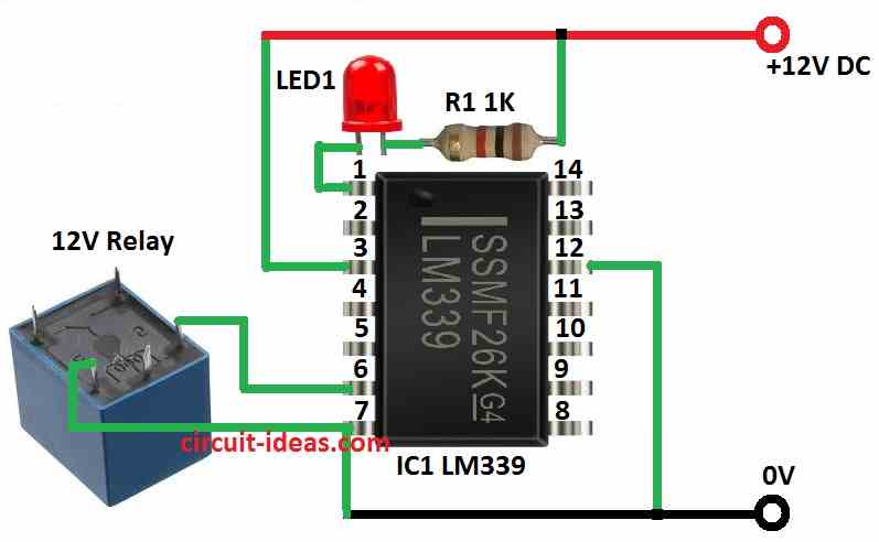 Simple Magnetic Field Sensor Circuit Diagram