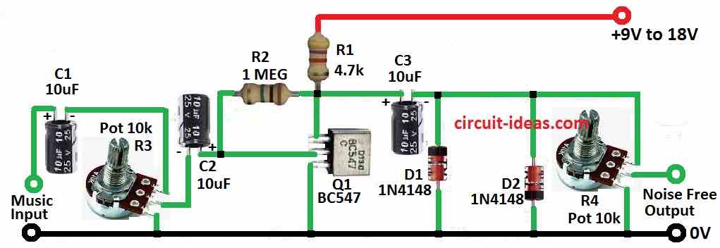 Simple Noise Limiter Circuit - Circuit Ideas for You