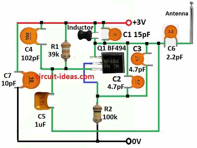 Simple Mobile Phone Signal Jammer Circuit Diagram