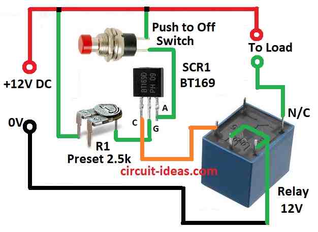 Simple DC Over Voltage Protector Circuit Diagram