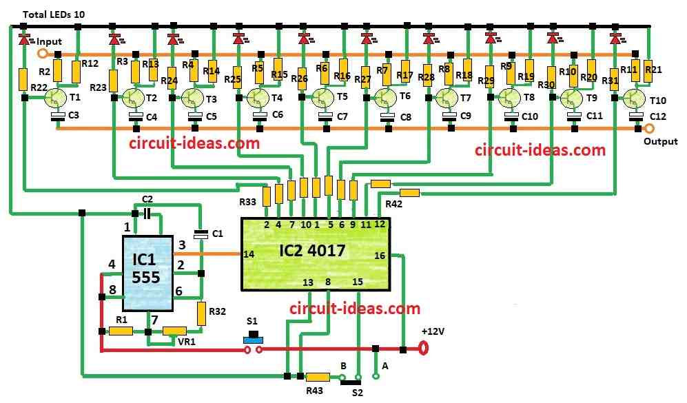 Simple Digital Volume Controller Circuit Diagram