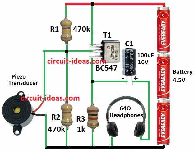 Simple Electronic Stethoscope Circuit - Circuit Ideas for You