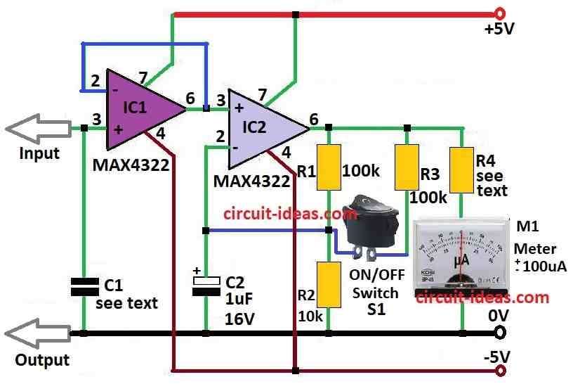 Electroscope Circuit Diagram to Measure Electrostatic Charge