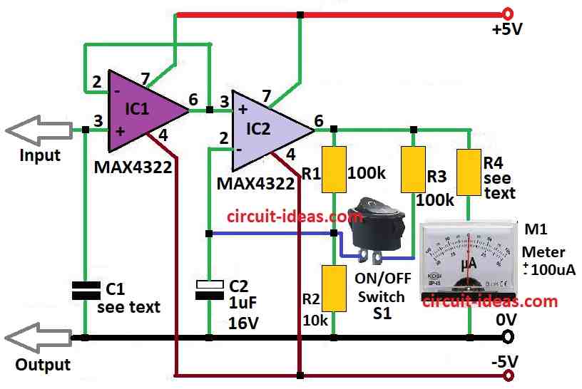 Electroscope Circuit Diagram to Measure Electrostatic Charge