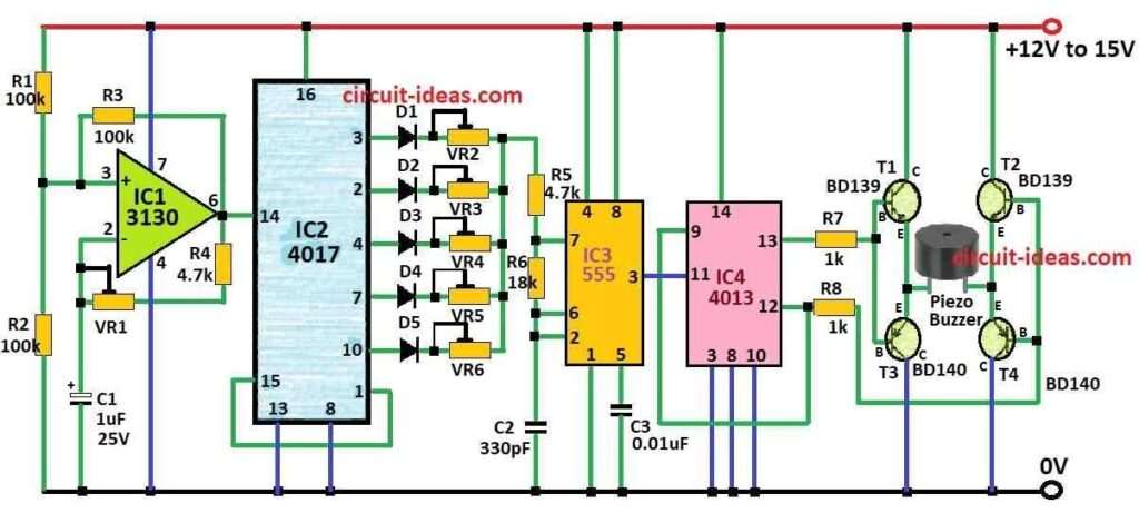 Precision Electronic Rat Repellent Circuit Diagram