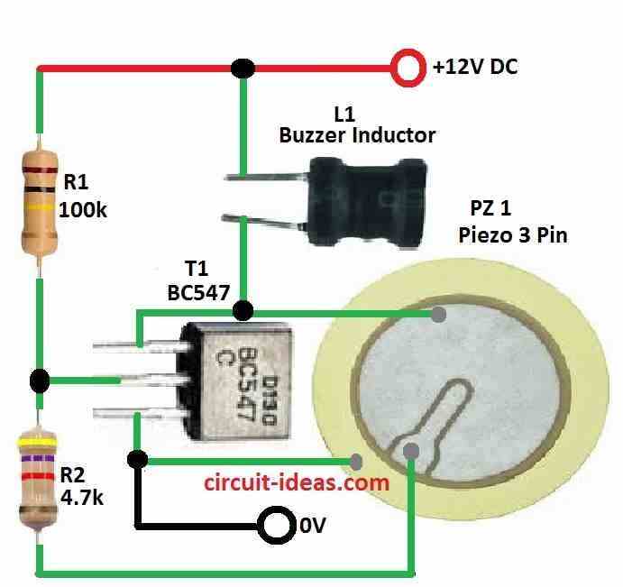 Simple Electronic Fishing Lure Circuit Diagram