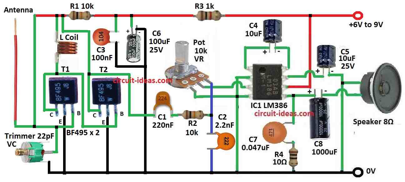 Simple FM Radio Circuit - Circuit Ideas for You