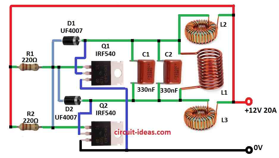 Simple Induction Heater Circuit