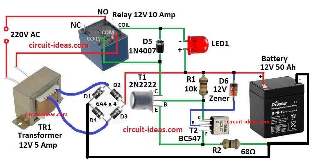 Simple Self Discharge Battery Protection Circuit Diagram