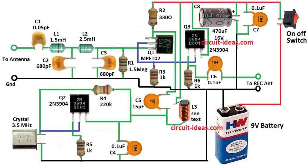 Very Low Frequency (VLF) Converter Circuit Diagram