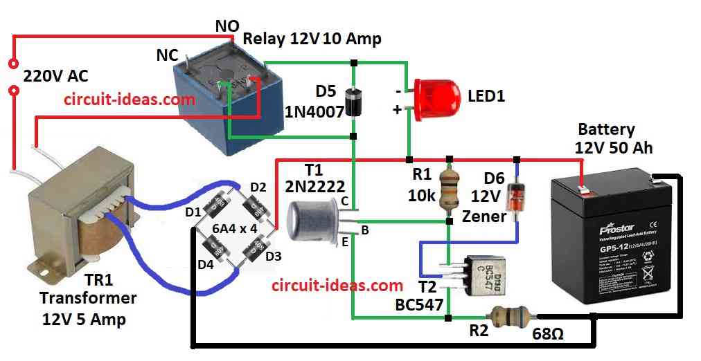 Simple Self-Discharge Battery Protection Circuit Diagram