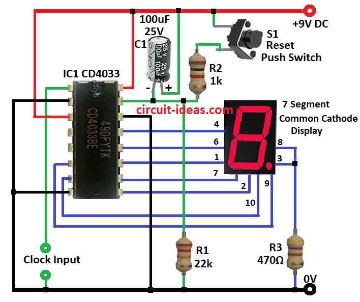 Simple Display Driver Circuit Diagram