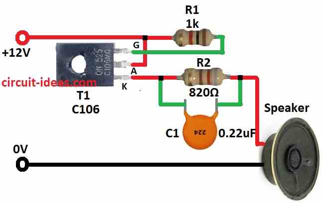 Simple Audio Frequency Signal Generator Circuit Diagram