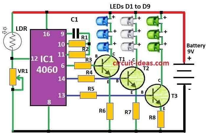 Aquarium LED Lighting Circuit Diagram