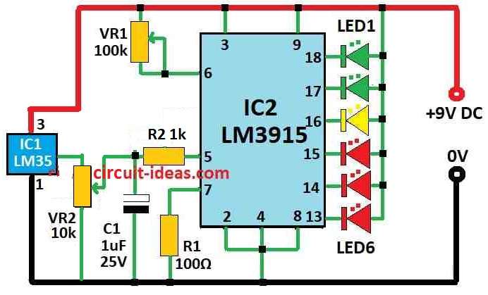 Simple Temperature Meter Circuit