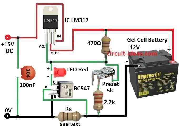 Gel Cell Battery Charger Circuit Diagram