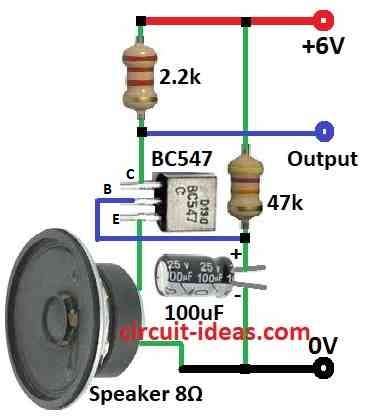 How to Convert a Speaker into a MIC Circuit Diagram