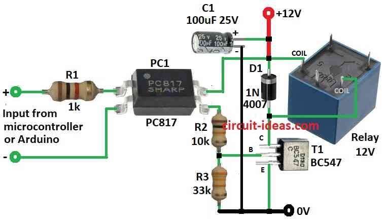 How to Interface Microcontroller and Arduino with Relay Diagram
