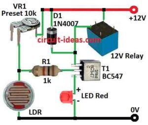 Simple Light Operated Relay Circuit - Circuit Ideas for You