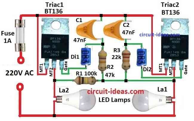 Simple Backup Light Circuit Diagram