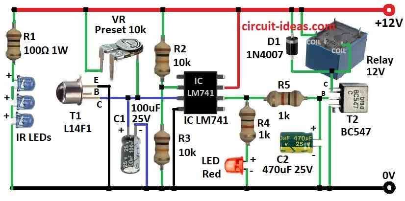 Simple Electronic Gatekeeper Circuit Diagram