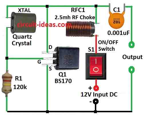 Simple Pierce Oscillator Circuit Diagram