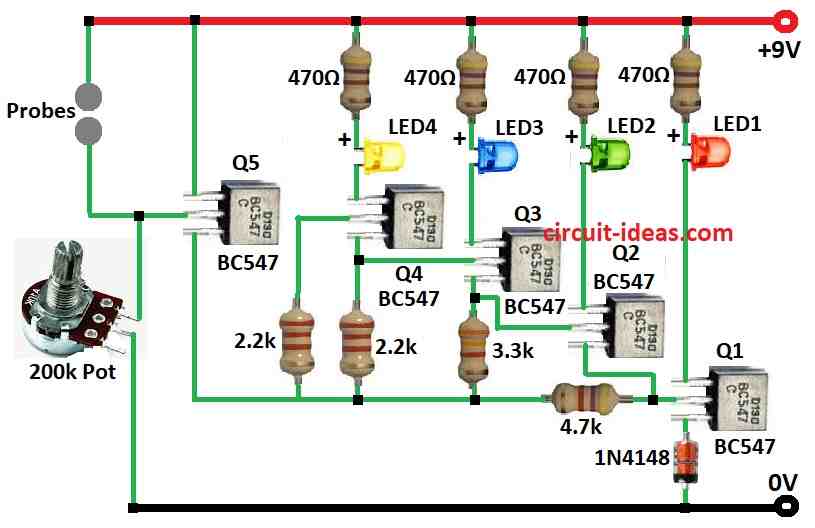 Simple Hand Grip Strength Tester Circuit Diagram