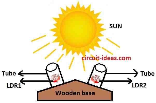 sun tracking sensor circuit diagram