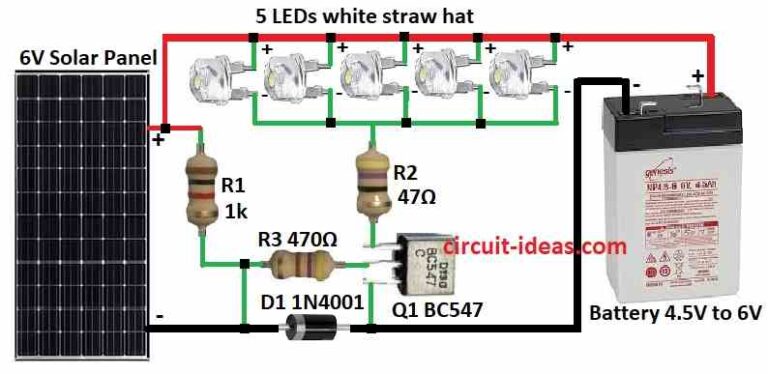 Simple Solar Garden Light Circuit using One Transistor - Circuit Ideas ...