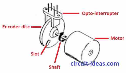 Simple motor speed monitor circuit diagram