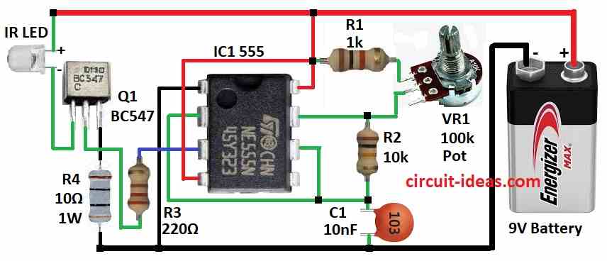 Simple TV Remote Signal Jammer Circuit - Circuit Ideas for You