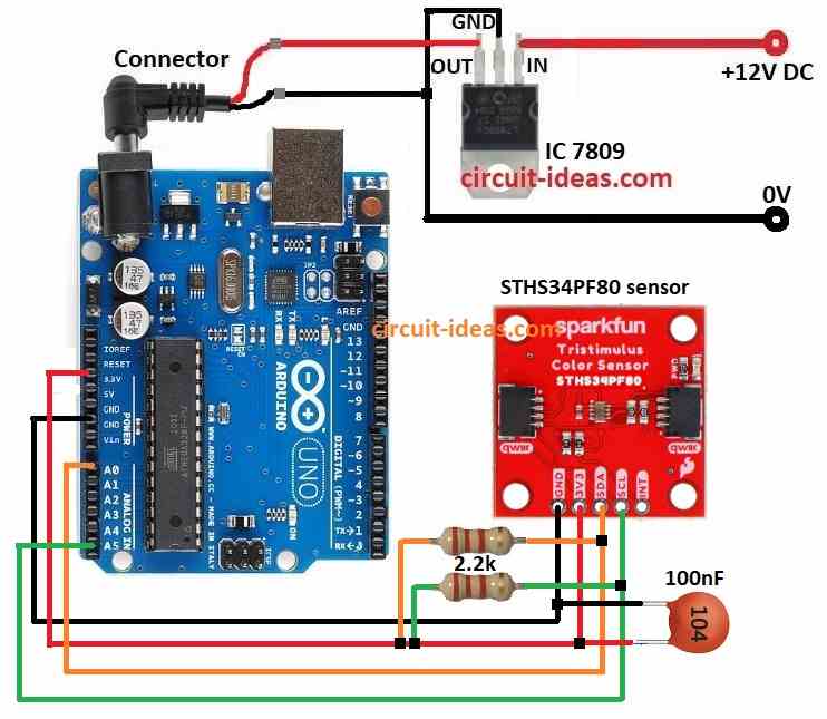 Human Presence and Motion Sensor Circuit Diagram using Arduino