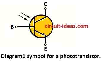 symbol for a phototransistor circuit