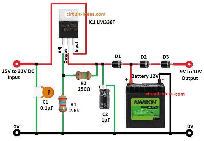 Small UPS Circuit Diagram for Router Backup
