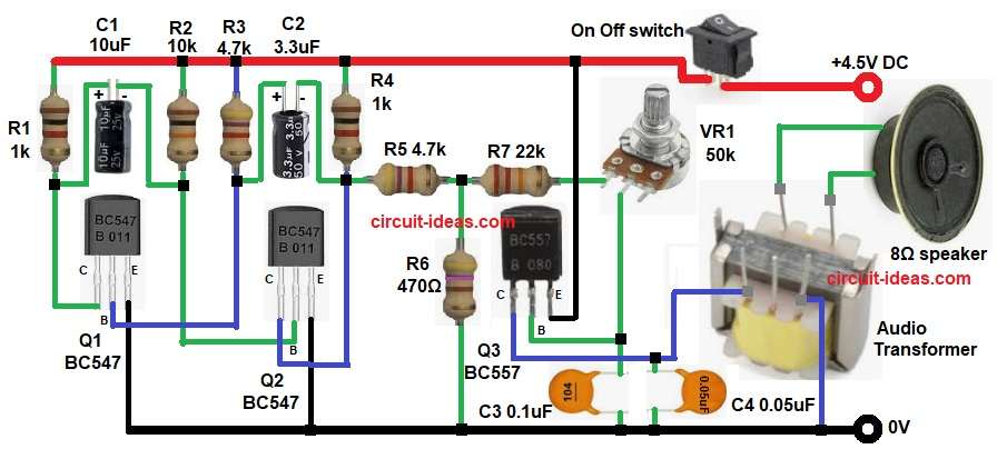 Audio Oscillator Organ Circuit Diagram.