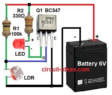 Smart Street Light Control Circuit Diagram