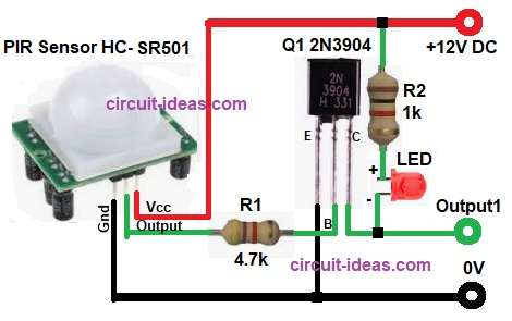 Low Cost NPN Transistor Amplifier Circuit Diagram