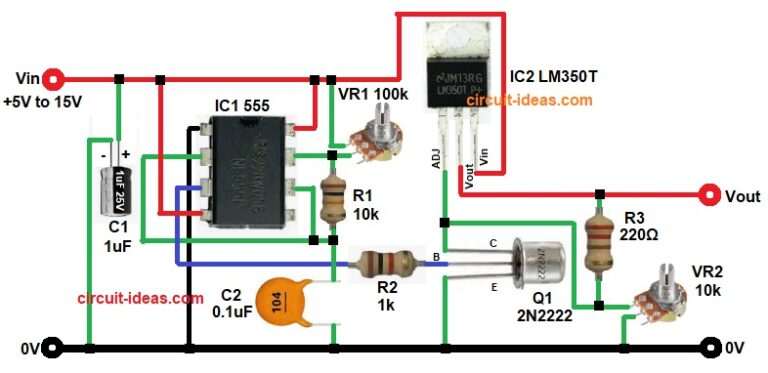 3A PWM Power Generator Circuit with IC 555 and LM350 - Circuit Ideas ...