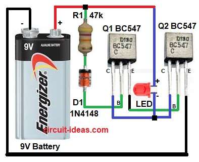 Simple Over-Temperature Warning Indicator Circuit Diagram
